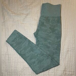 Gymshark Green Camo Leggings